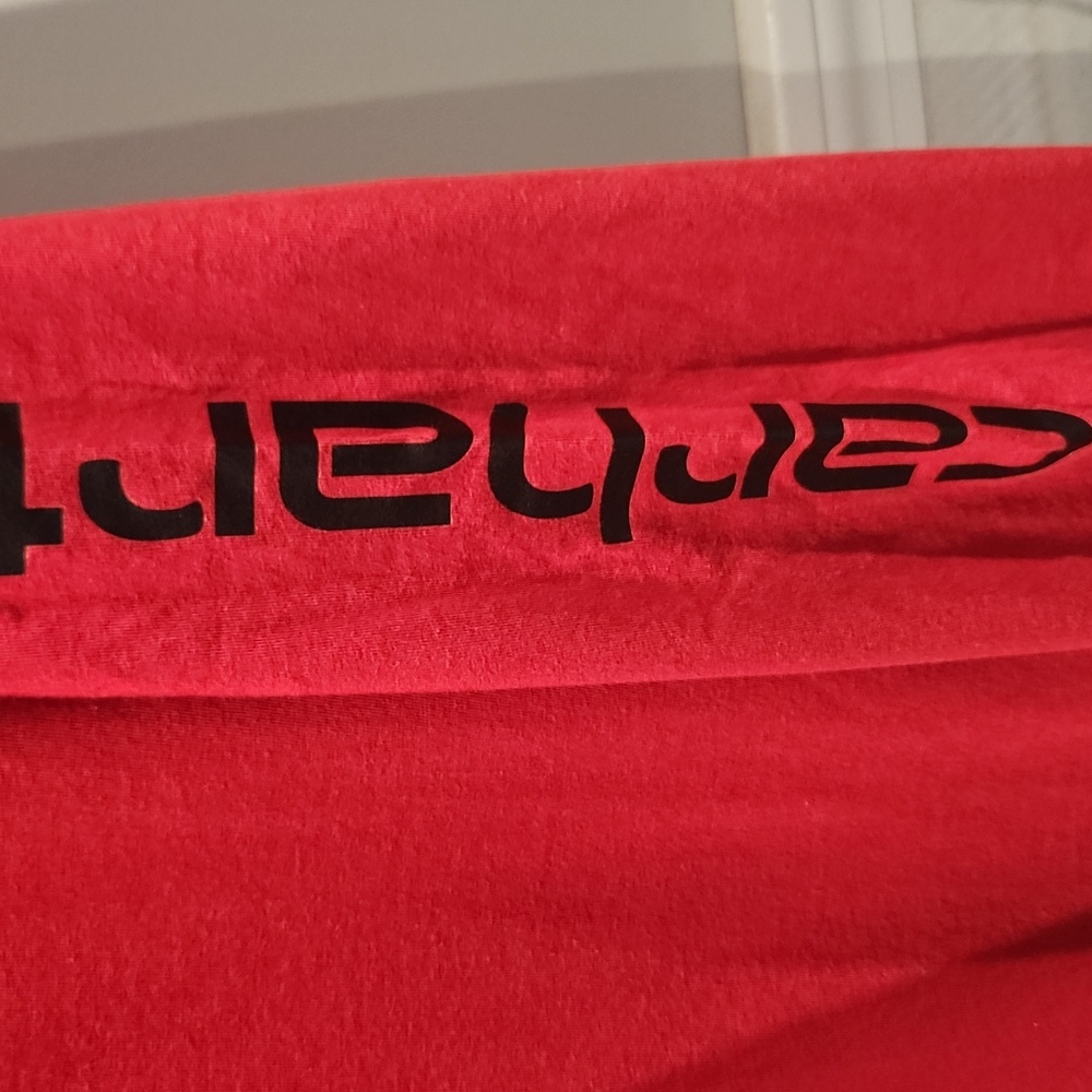 Carhartt Relaxed Fit Men's Sz 2XL Bold Red Long Sleeve T-shirt - Picture 3 of 8